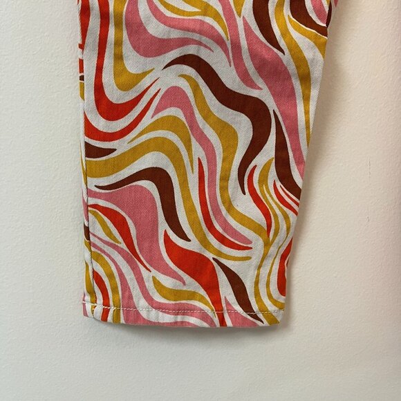Rue21 Retro Multi Swirl Print Straight Jeans - Size Medium - Picture 4 of 9